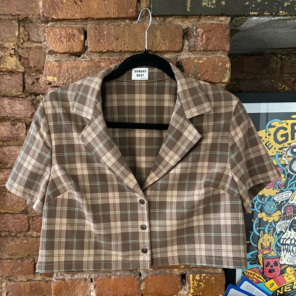 Plaid Crop Top